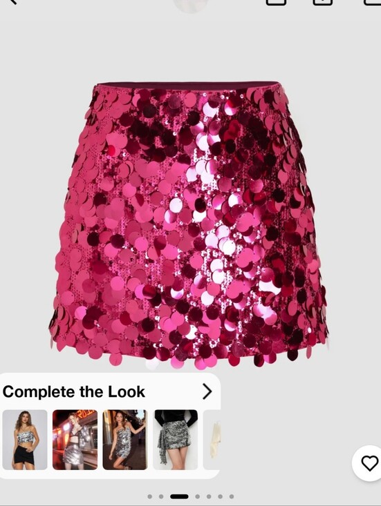 Cider Dresses & Skirts - Cider Fuchsia Sequin Mini Skirt